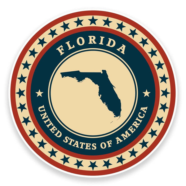 2 x Florida USA Vinyl Sticker #9336