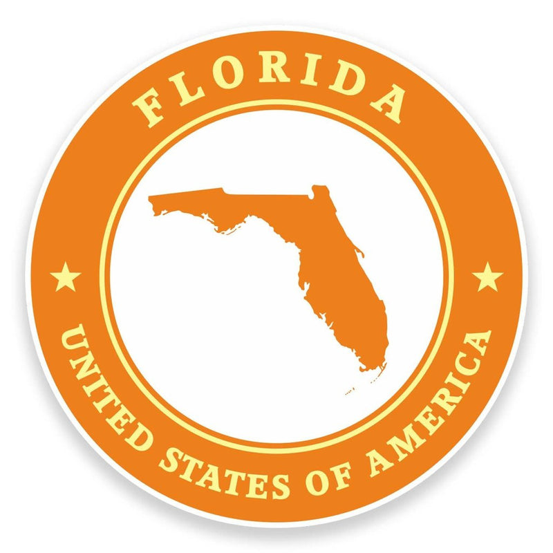 2 x Florida USA Vinyl Sticker