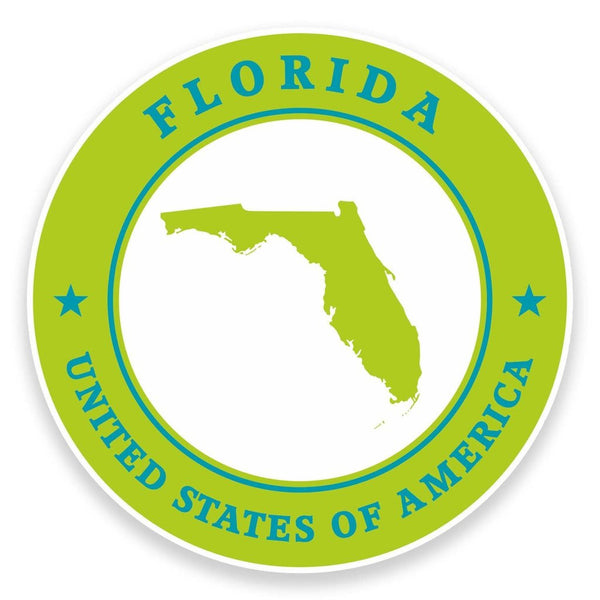 2 x Florida USA Vinyl Sticker #9338