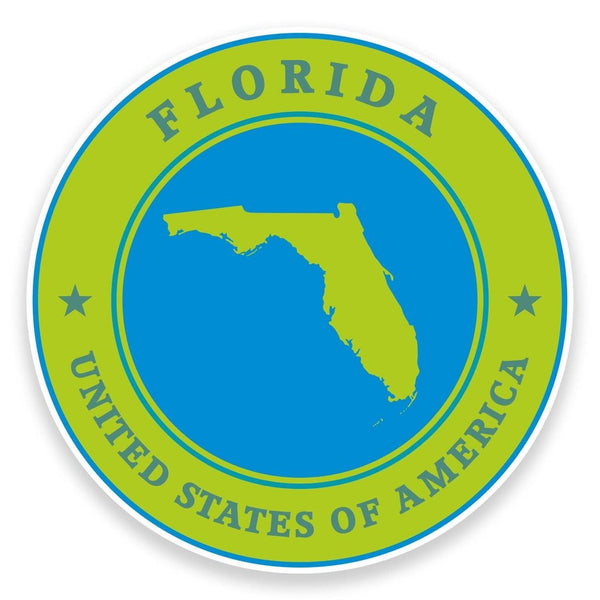2 x Florida USA Vinyl Sticker #9339