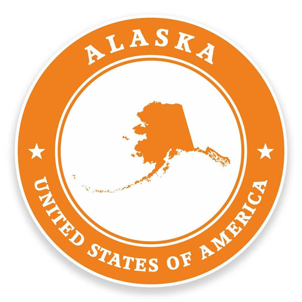 2 x Alaska USA Vinyl Sticker #9347