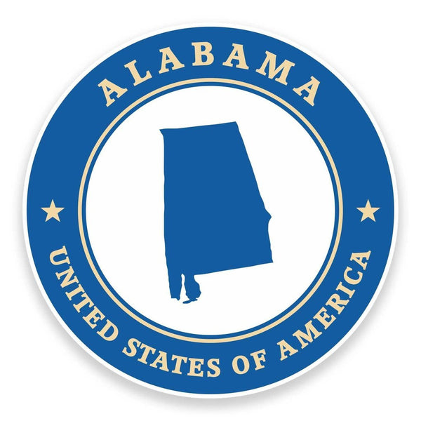 2 x Alabama USA Vinyl Sticker #9361