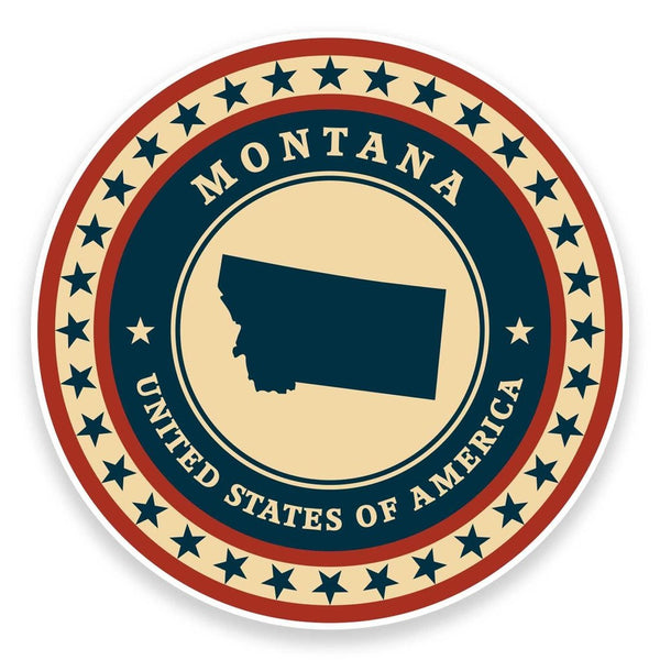 2 x Montana USA Vinyl Sticker #9378