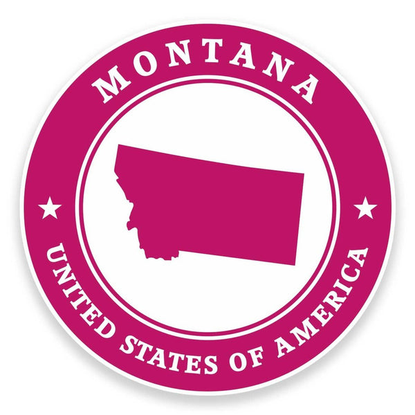 2 x Montana USA Vinyl Sticker #9379