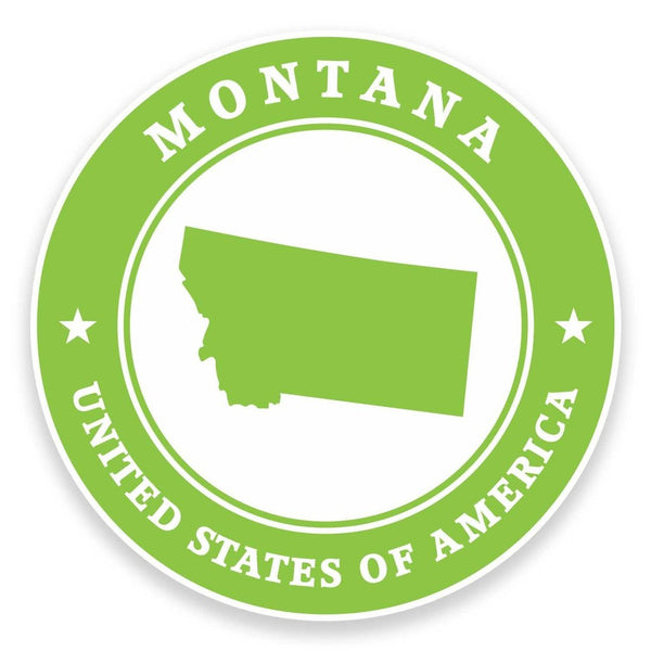 2 x Montana USA Vinyl Sticker #9380