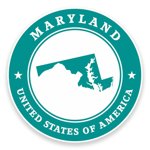 2 x Maryland USA Vinyl Sticker #9391