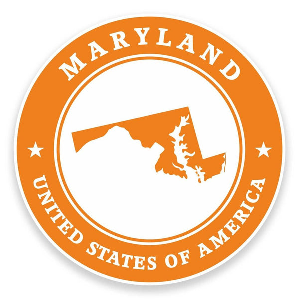 2 x Maryland USA Vinyl Sticker #9392