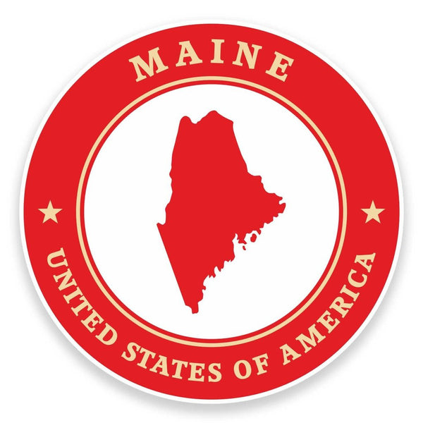 2 x Maine USA Vinyl Sticker #9394