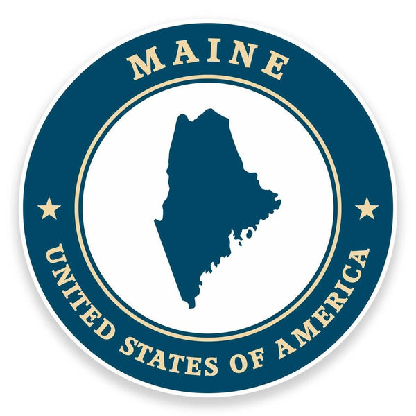 2 x Maine USA Vinyl Sticker #9395