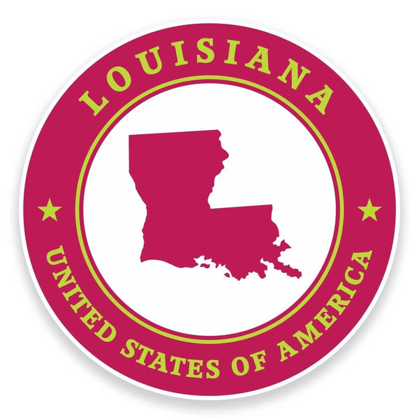 2 x Louisiana USA Vinyl Sticker #9398
