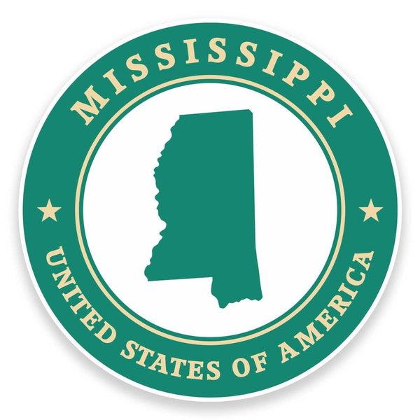 2 x Mississippi USA Vinyl Sticker #9403