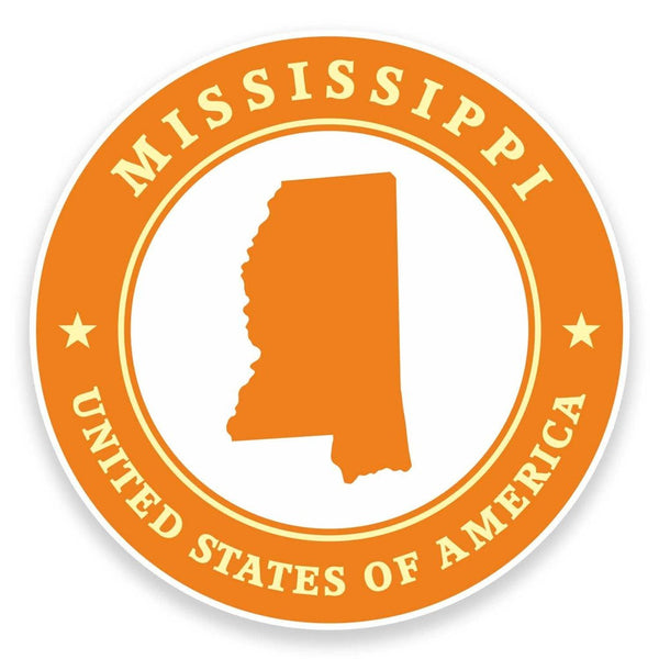 2 x Mississippi USA Vinyl Sticker #9404