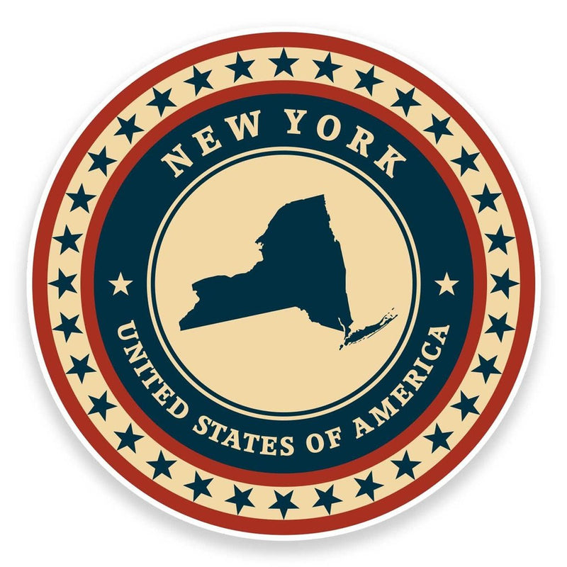 2 x New York USA Vinyl Sticker