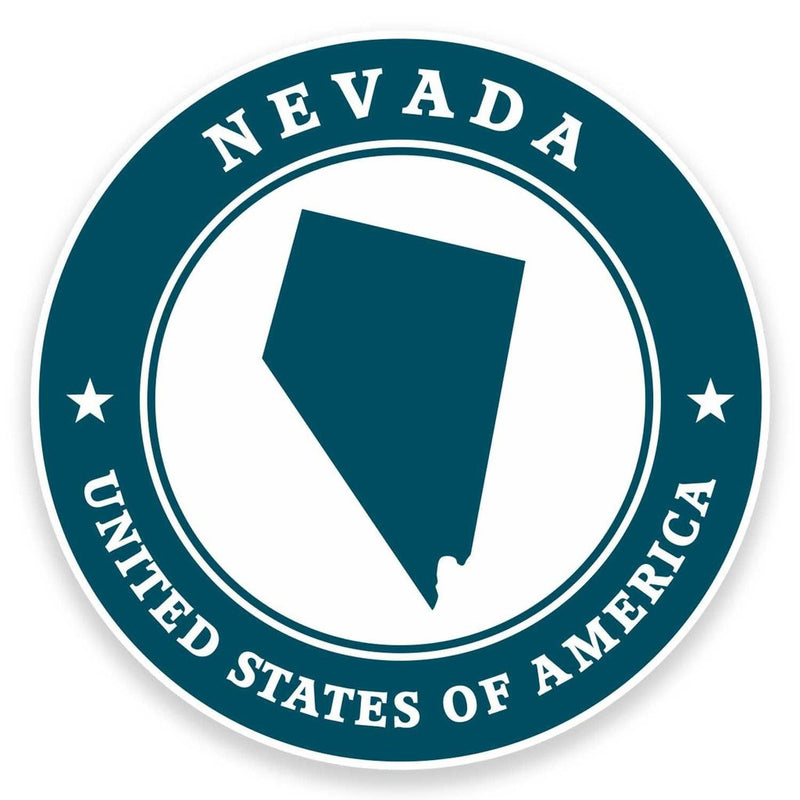 2 x Nevada USA Vinyl Sticker