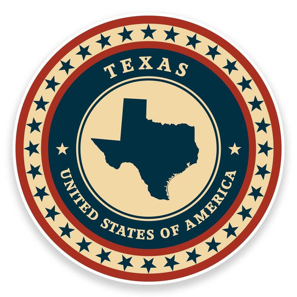 2 x Texas USA Vinyl Sticker #9459