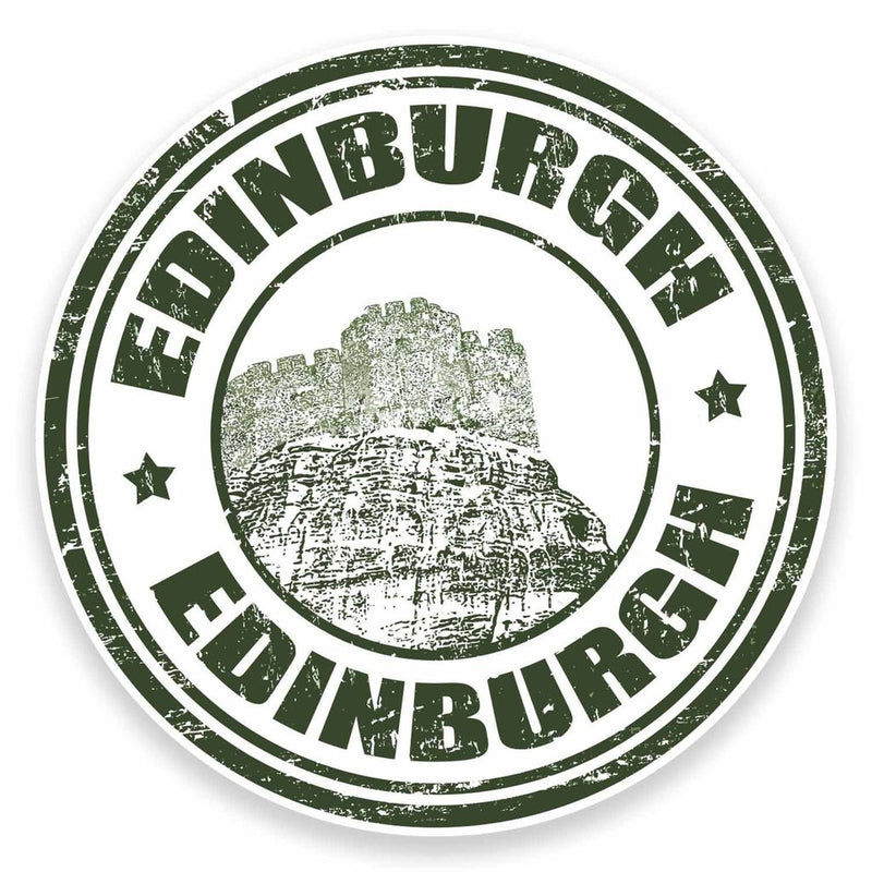 2 x Edinburgh Scotland Vinyl Sticker