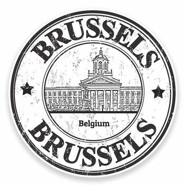 2 x Brussels Belgium Vinyl Sticker #9469