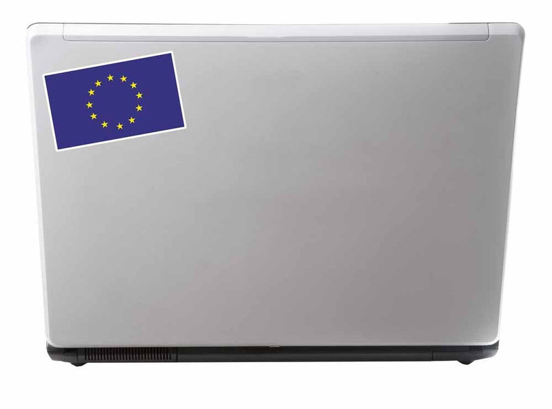 2 x European Union EU Europe Flag Map Vinyl Sticker