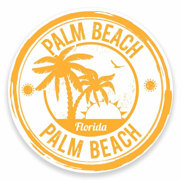 2 x Palm Beach Florida USA Vinyl Sticker #9478