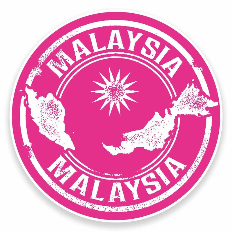 2 x Malaysia Vinyl Sticker