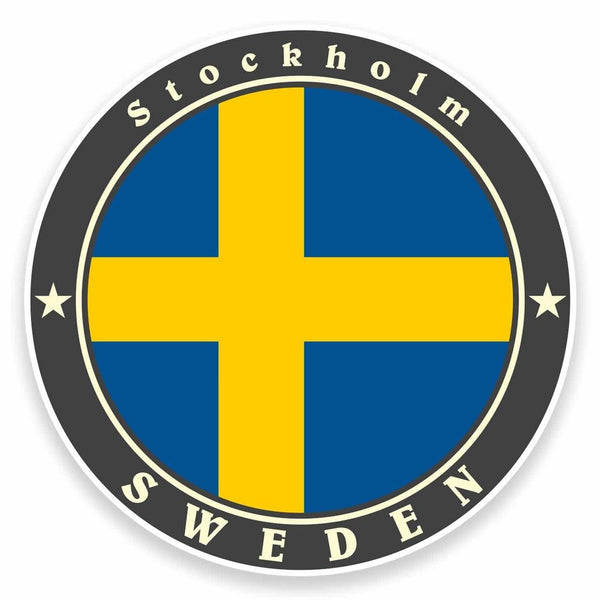2 x Stockholm Sweden Vinyl Sticker #9502