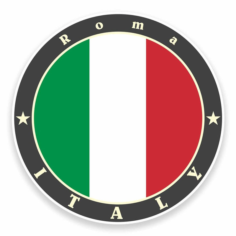 2 x Roma Italy Vinyl Sticker