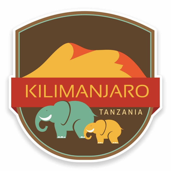 2 x Kilimanjaro Tanzania Africa Vinyl Sticker #9549