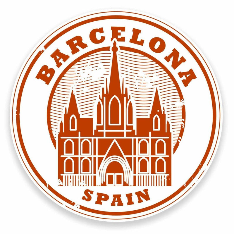 2 x Barcelona Catalunya Spain Vinyl Sticker