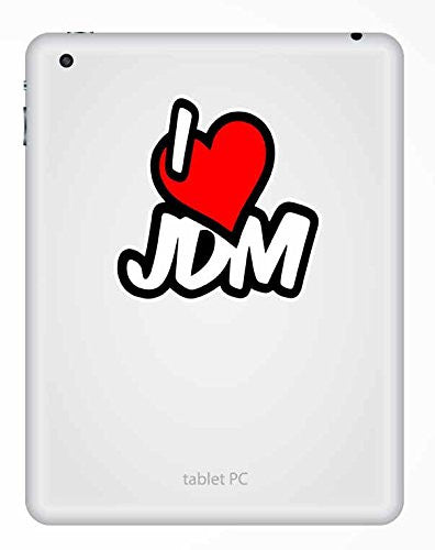 2 x I Love JDM Vinyl Sticker