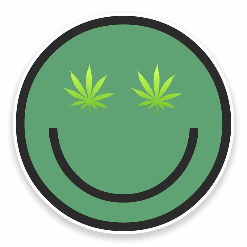 2 x Cannabis Vinyl Sticker