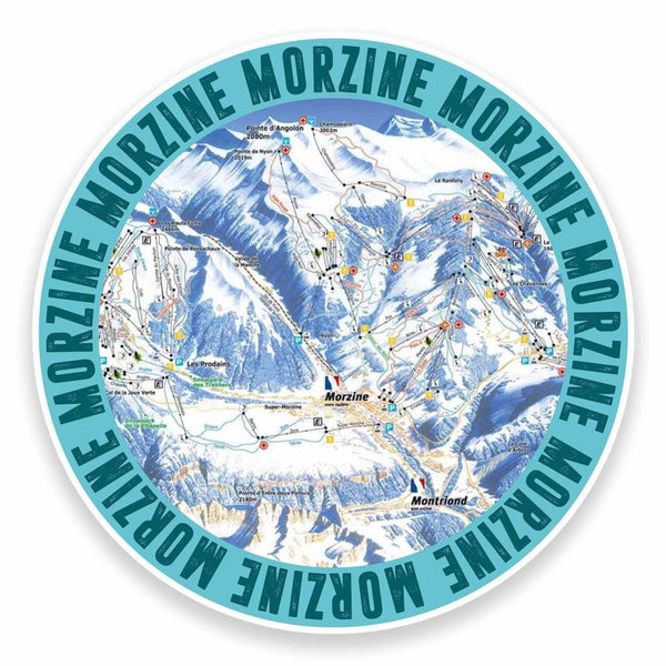 2 x Morzine France Ski Snowboard Vinyl Sticker #9608