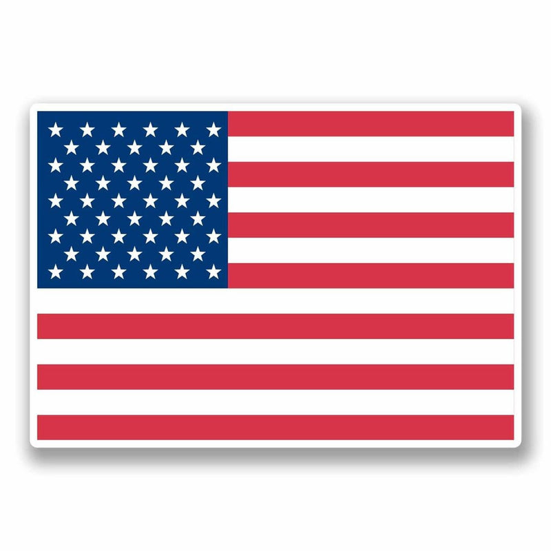 2 x United States of America USA Vinyl Sticker