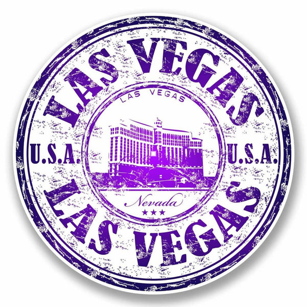 2 x Las Vegas Nevada USA Vinyl Sticker #9717