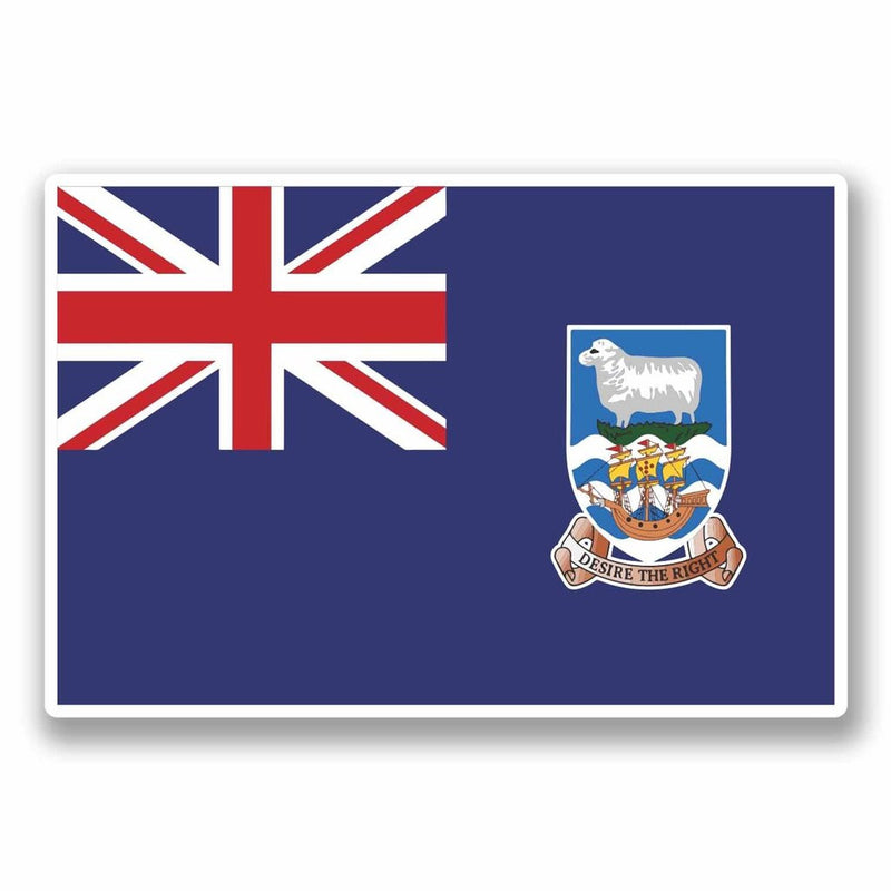 2 x Falkland Islands Flag Vinyl Sticker