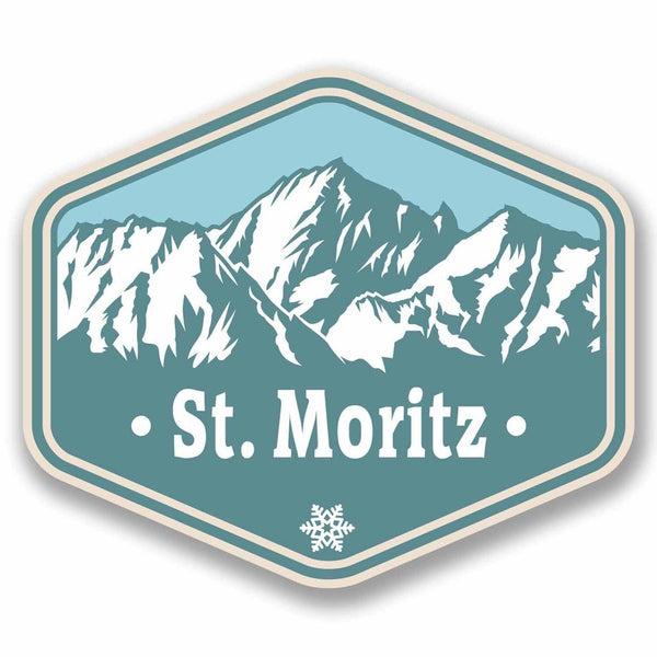 2 x St Moritz Switzerland Vinyl Sticker #9773