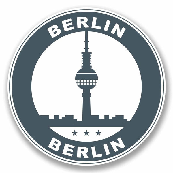2 x Berlin Germany Vinyl Sticker #9800