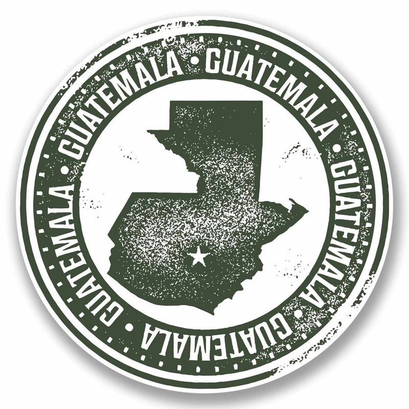 2 x Guatemala Map Vinyl Sticker