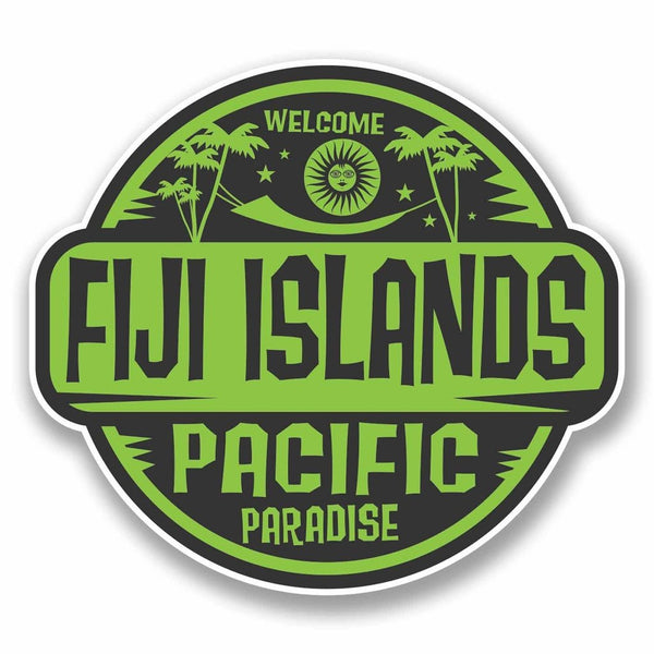 2 x Fiji Islands Sticker #9824