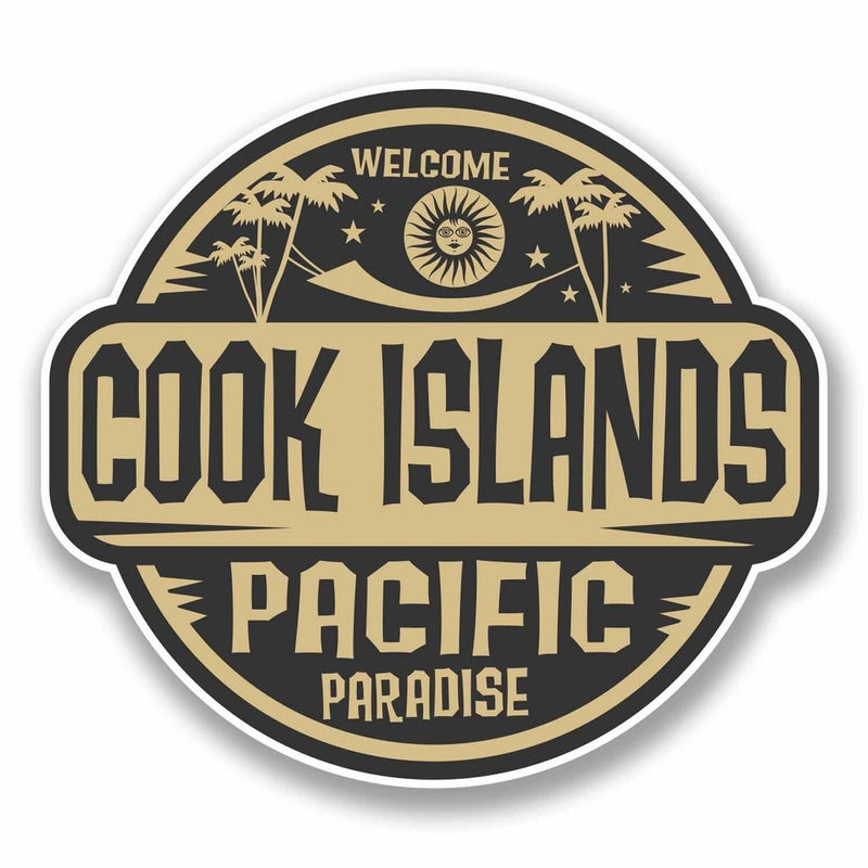 2 x Cook Islands Sticker