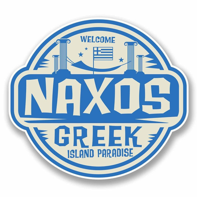 2 x Naxos Greece Vinyl Sticker