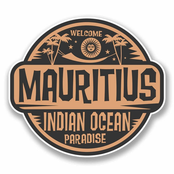 2 x Mauritius Vinyl Sticker #9835