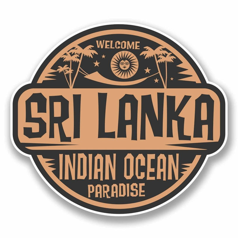 2 x Sri Lanka Vinyl Sticker