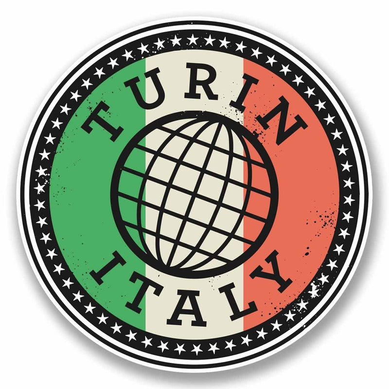 2 x Turin Torino Italy Vinyl Sticker