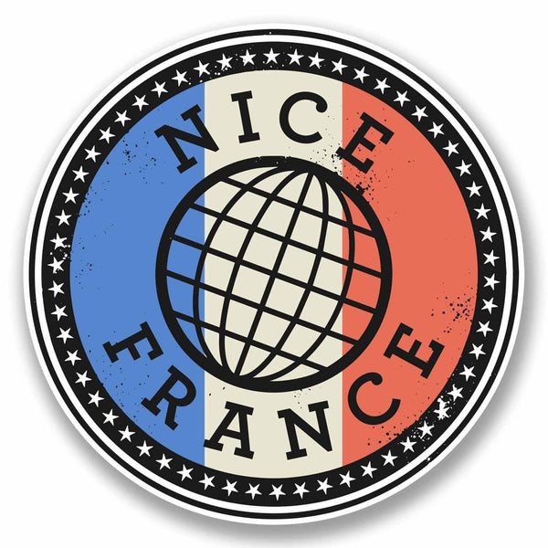 2 x Nice France Vinyl Sticker #9845