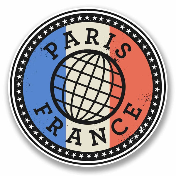 2 x Paris France Vinyl Sticker #9846