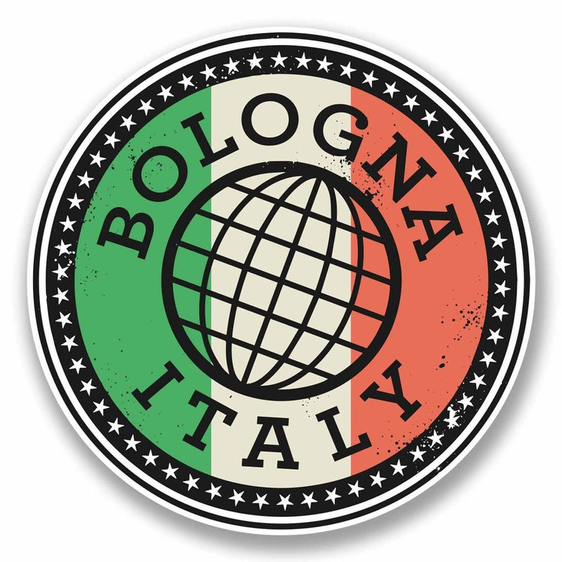 2 x Bologna Italy Vinyl Sticker