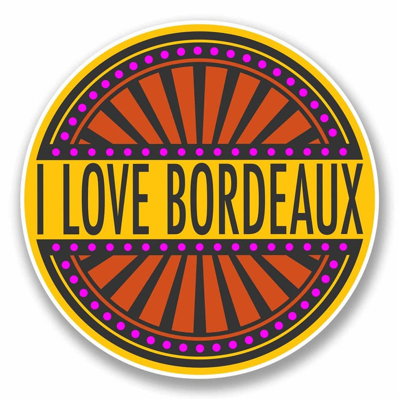 2 x Bordeaux France Vinyl Sticker
