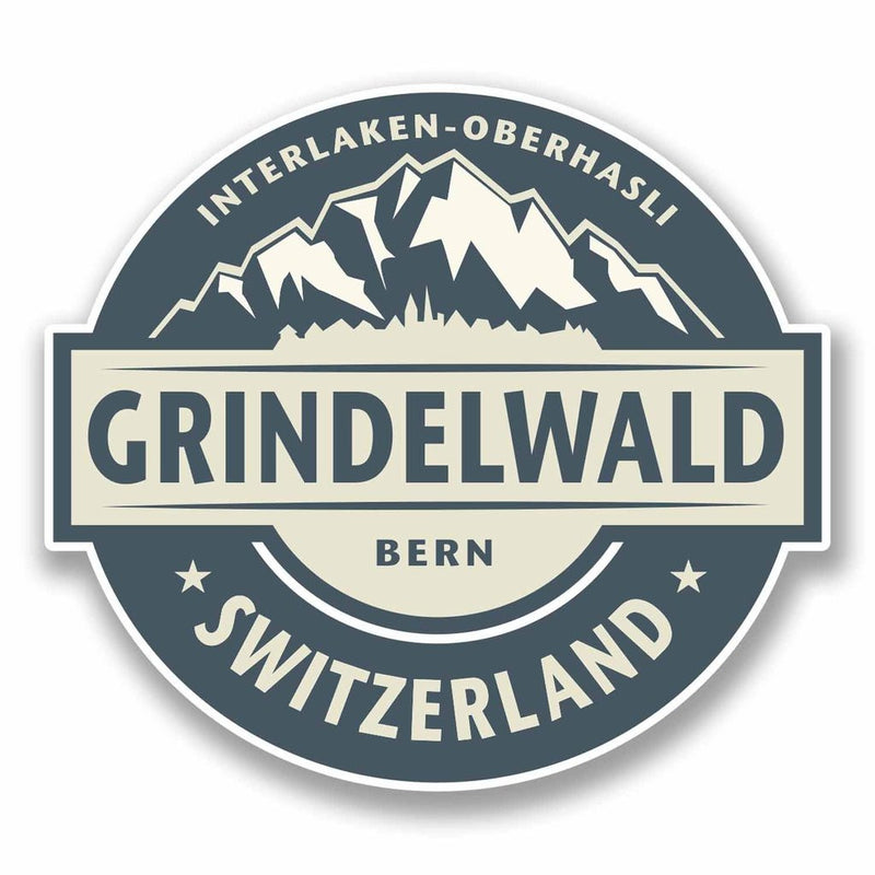 2 x Grindelwald Switzerland Vinyl Sticker
