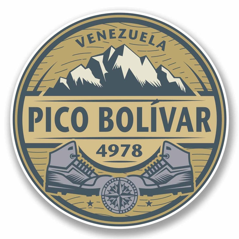 2 x Pico Bolivar Venezuela Vinyl Sticker